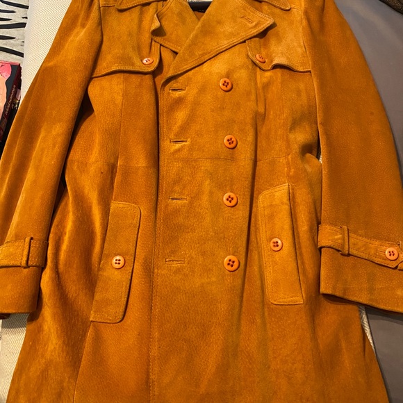 Vintage 1970’s Members Only Orange Suede Coat - Picture 14 of 15
